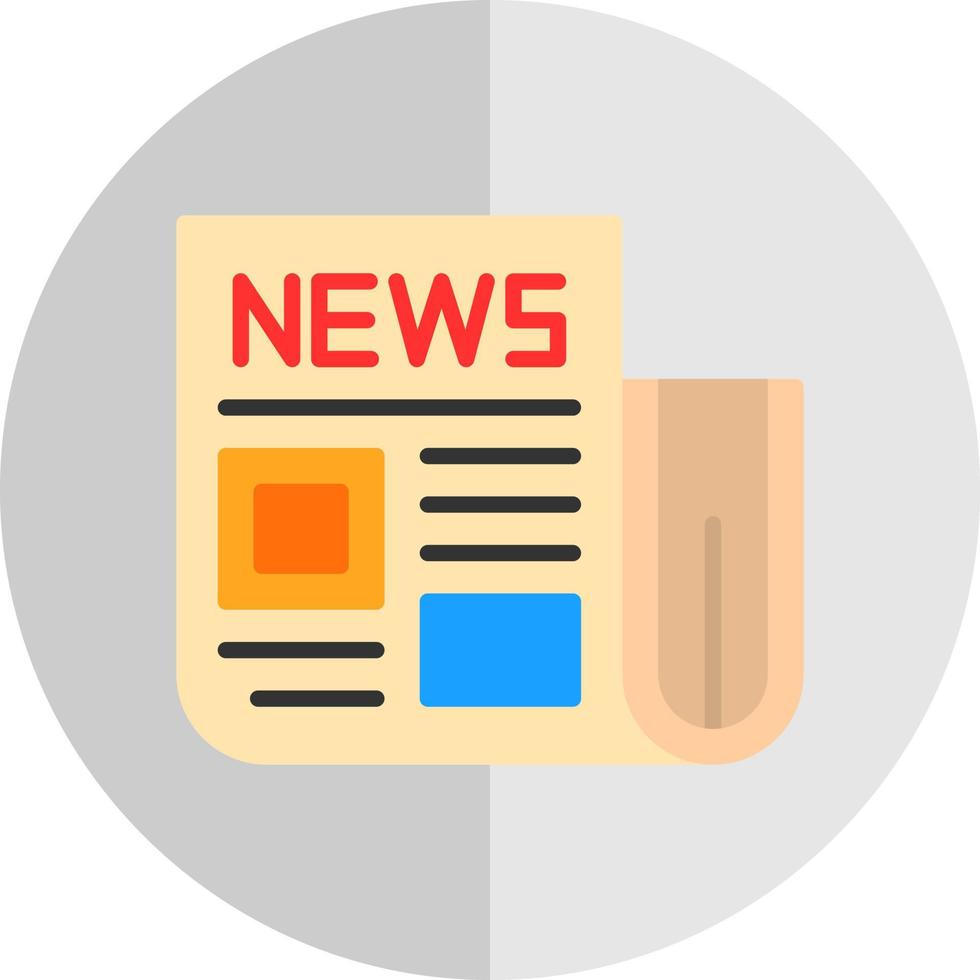 Newspaper Vector Icon Design