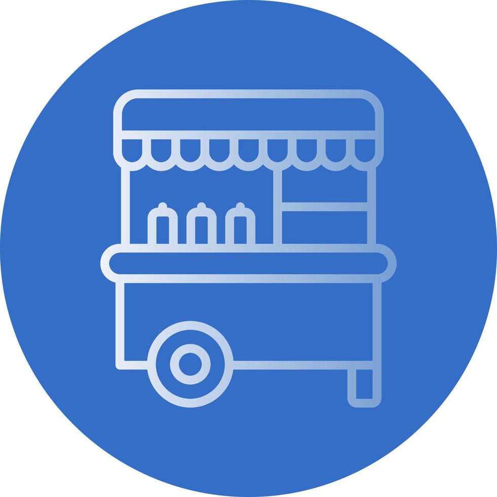 Food Cart Vector Icon Design