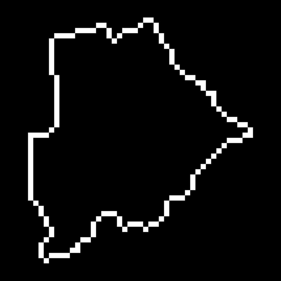 Pixel map of Botswana. Vector illustration.