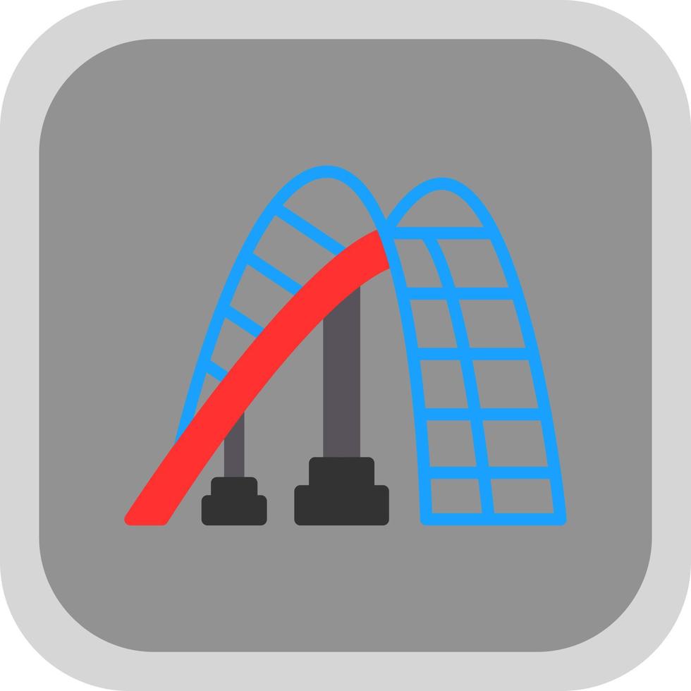 Roller Coaster Vector Icon Design