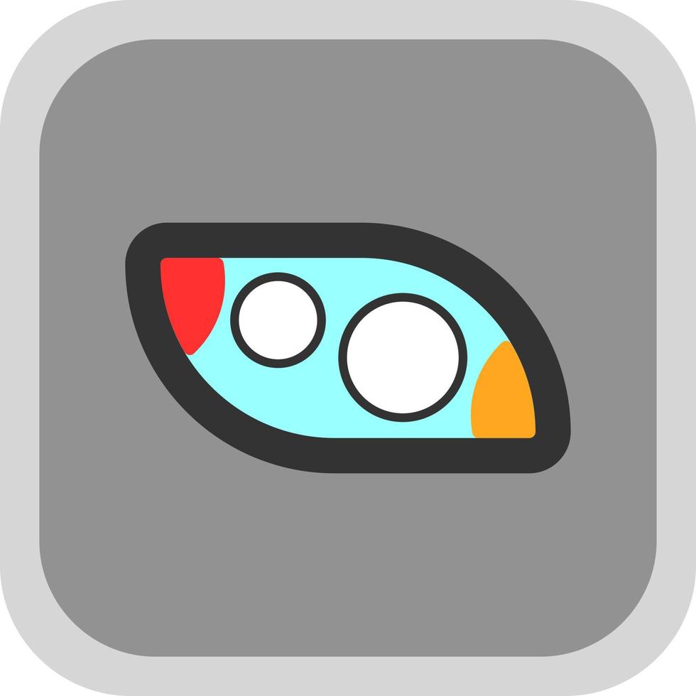 Headlight Vector Icon Design
