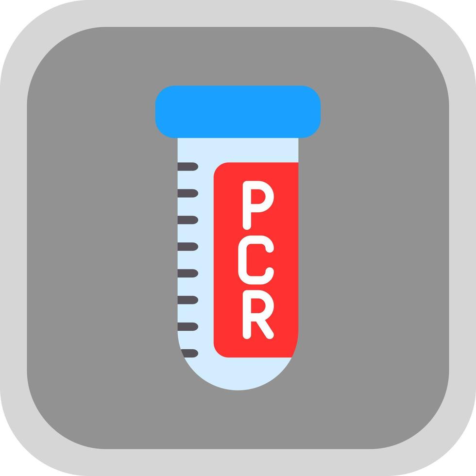 diseño de icono de vector de prueba pcr