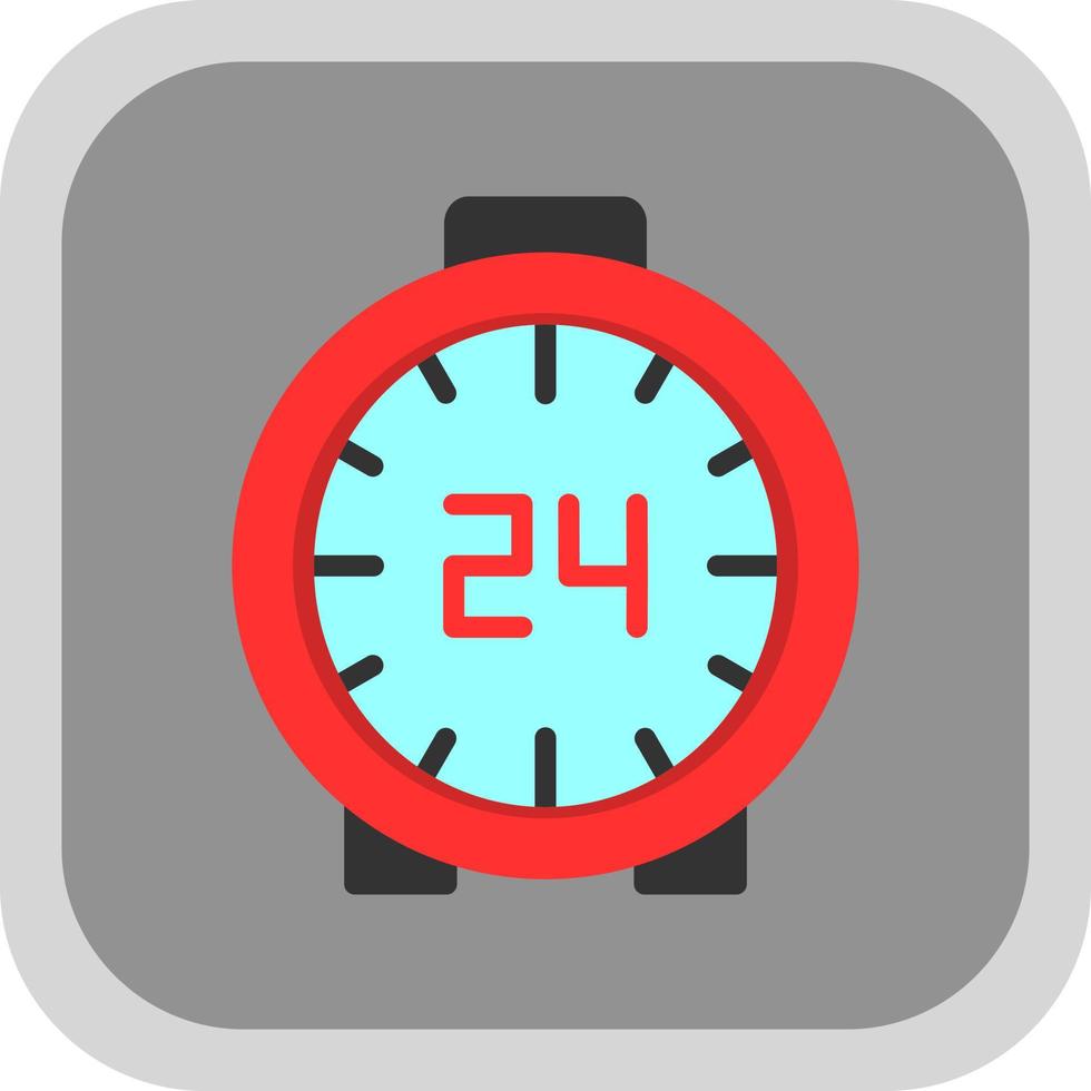 24 Hours Vector Icon Design