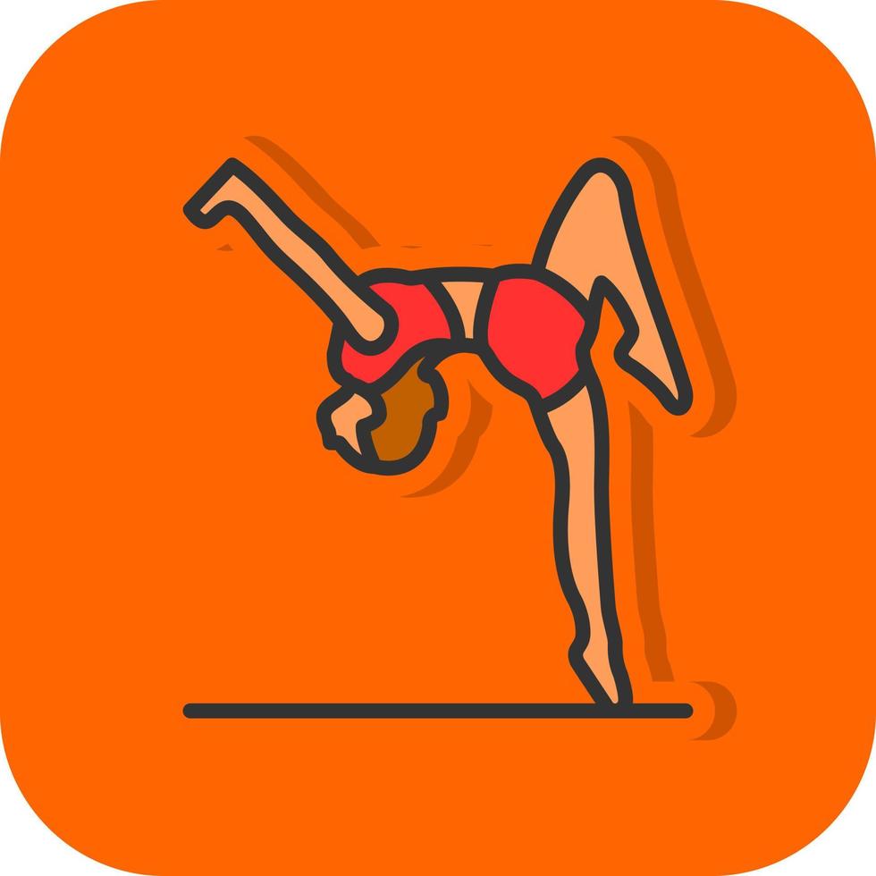 diseño de icono de vector de gimnasta