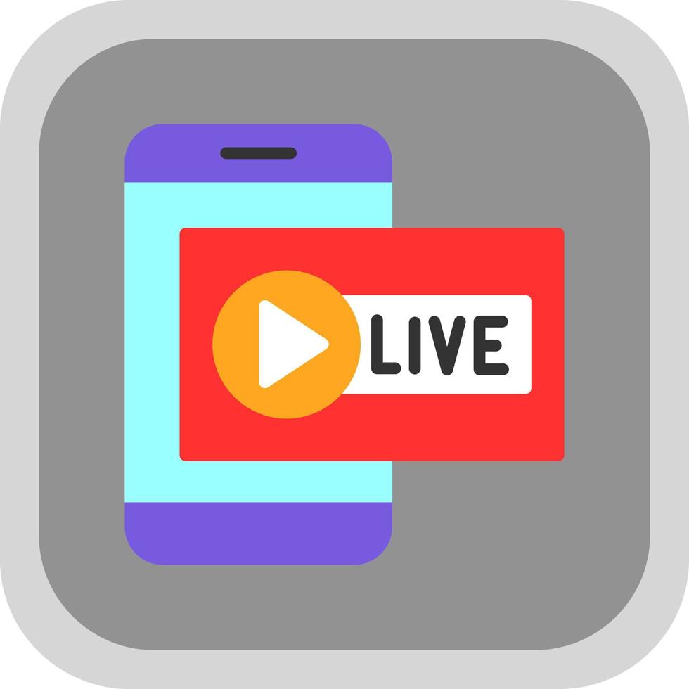 Live Channel Vector Icon Design