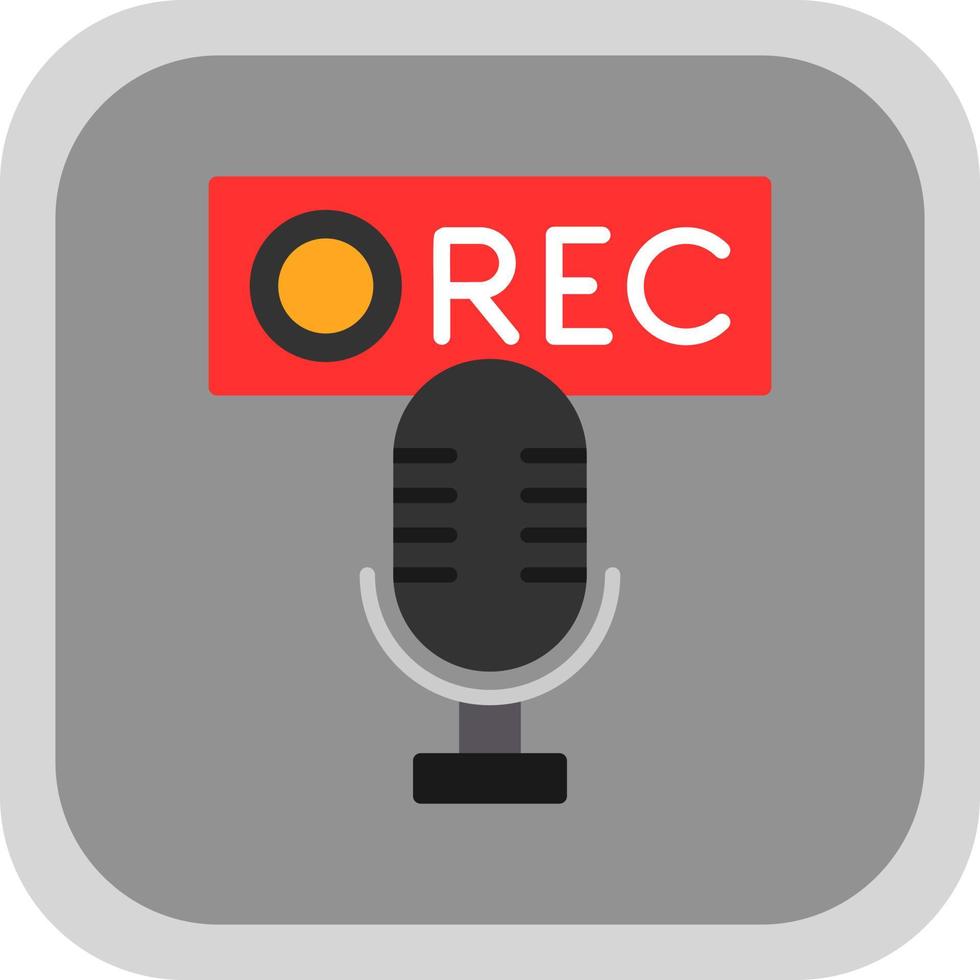 Recording Vector Icon Design