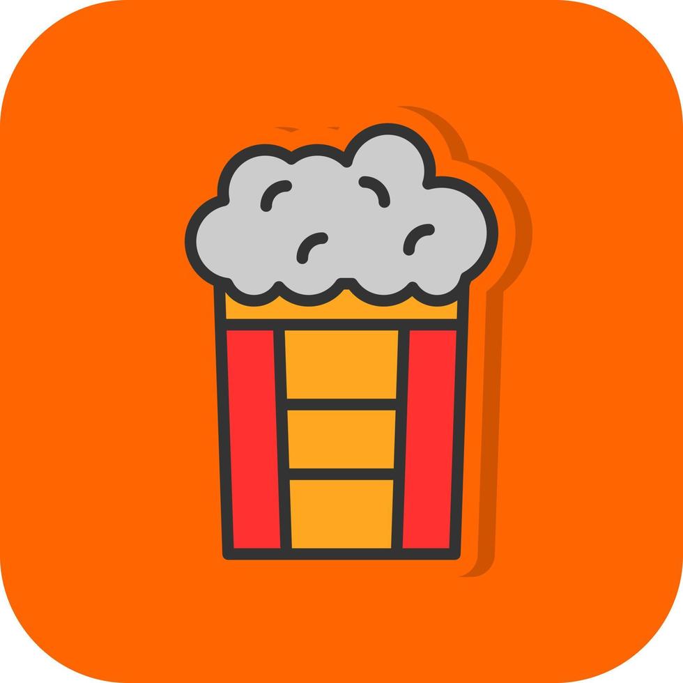 Popcorn Vector Icon Design