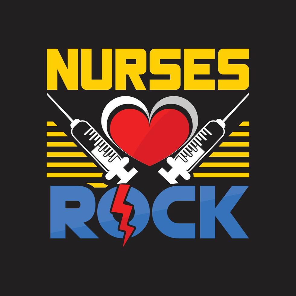 Nurse T-shirt Design vector