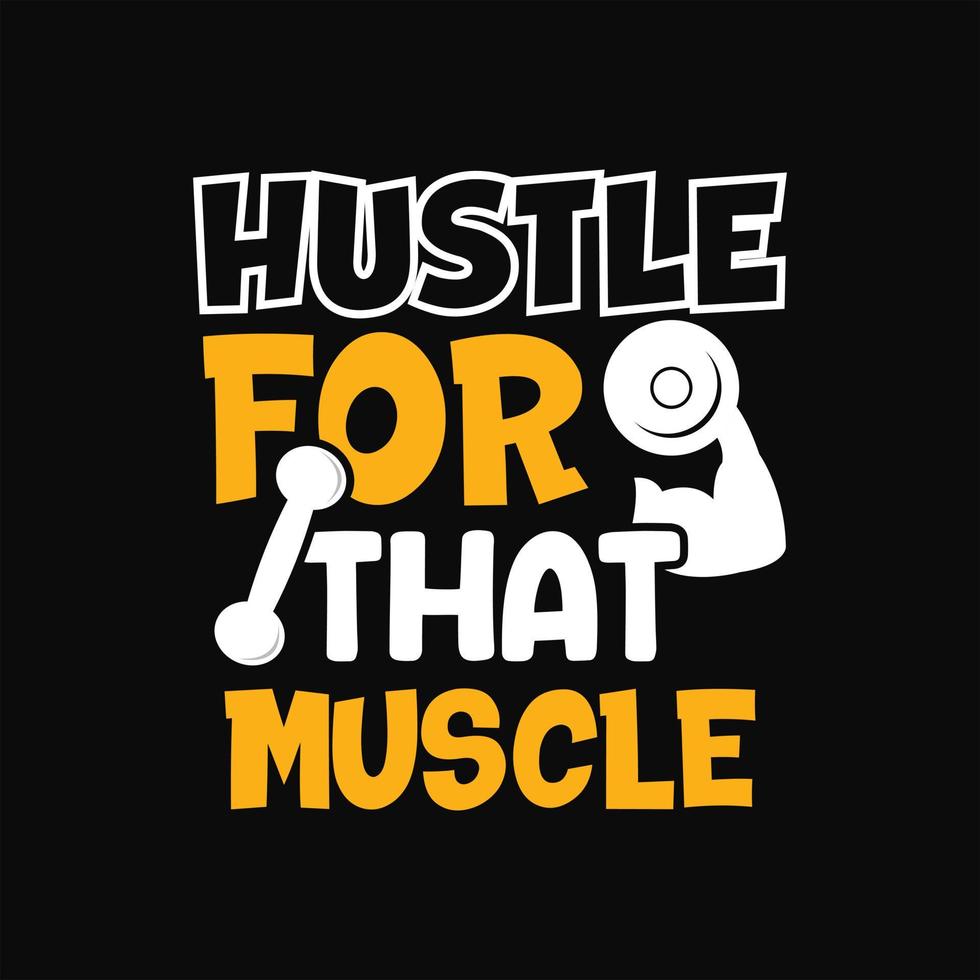 Gym T-shirt Design vector