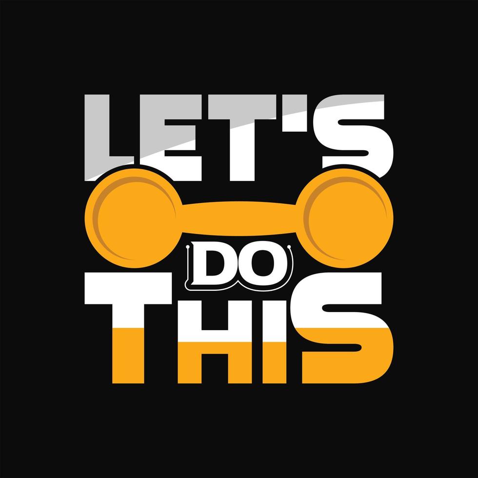 Gym T-shirt Design vector