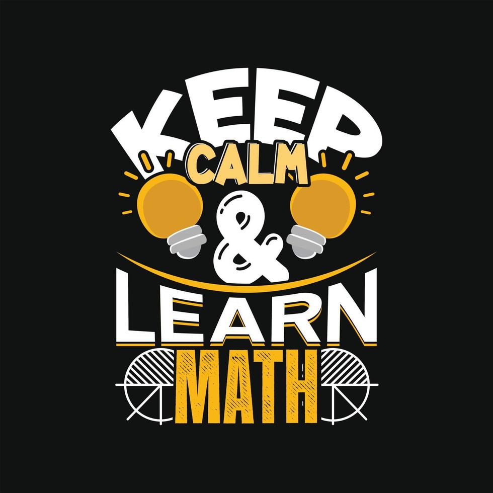 Math T-shirt Design vector