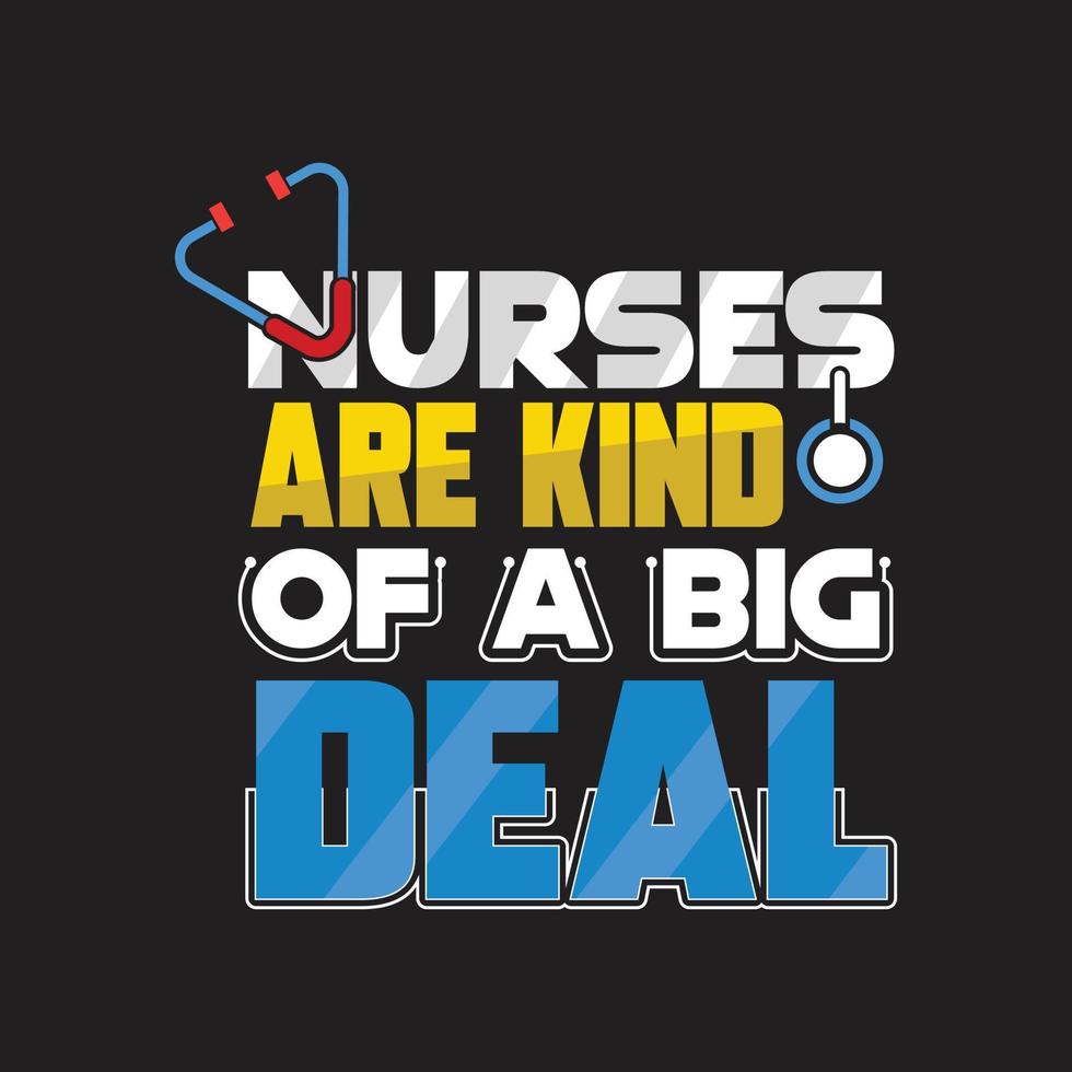 Nurse T-shirt Design vector