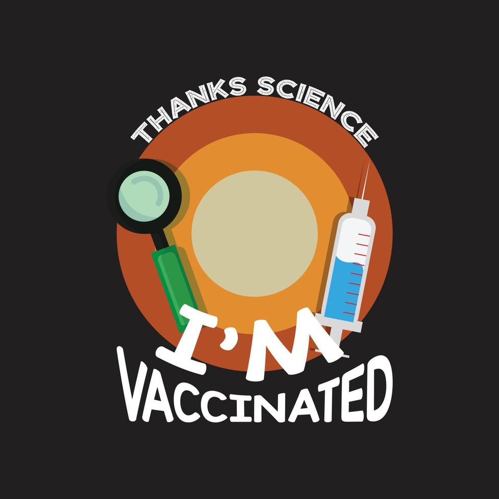 Science T-shirt Design vector