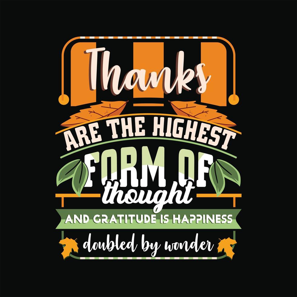 Thanks Giving Day T-shirt Design vector