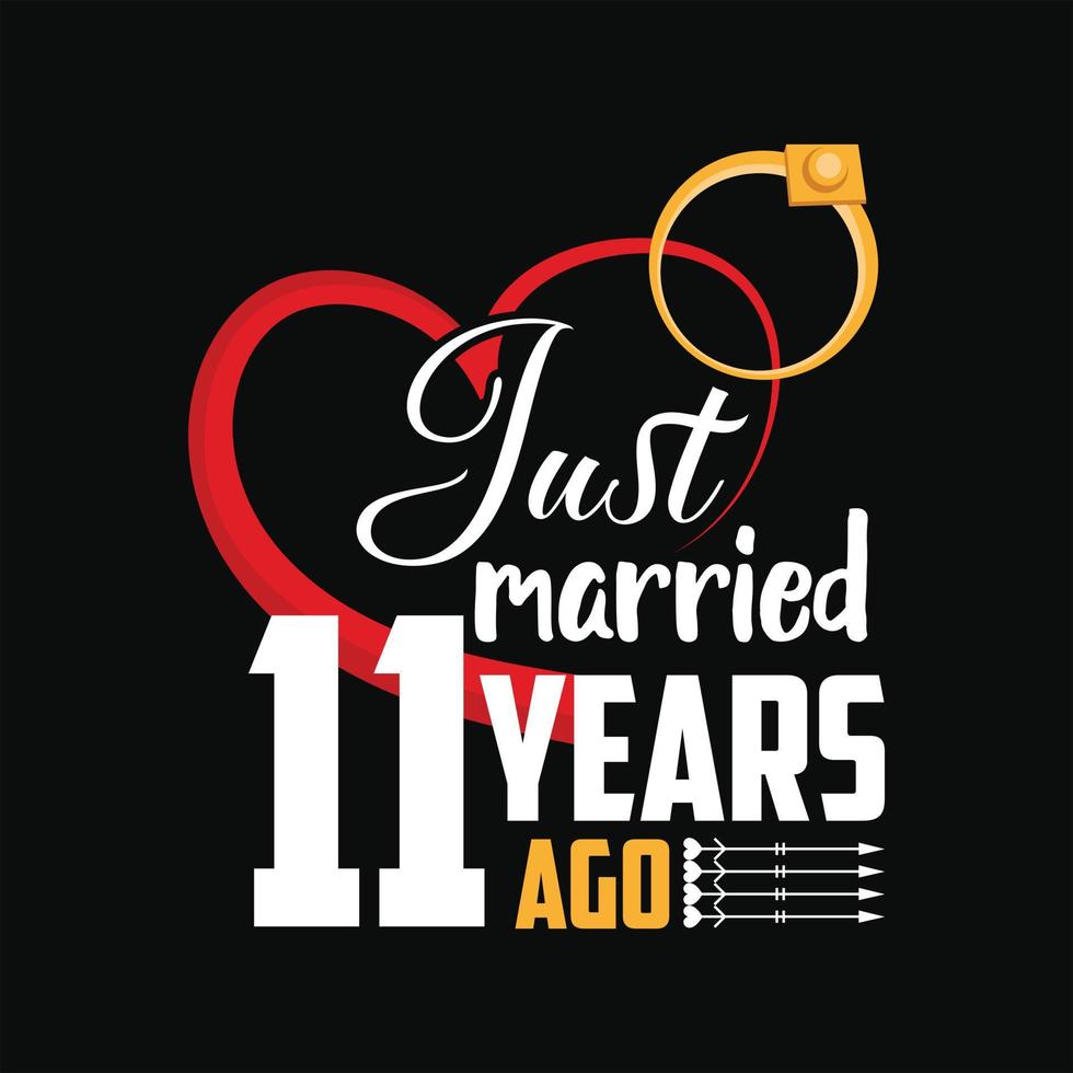 Wedding T-shirt Design vector