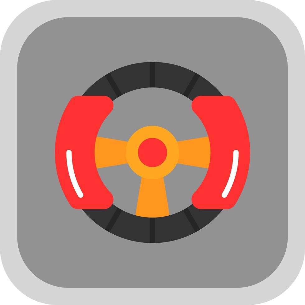 Steering Wheel Vector Icon Design