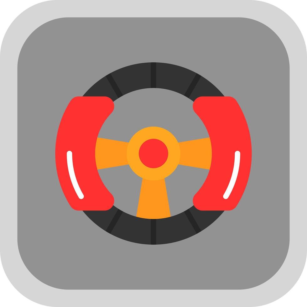 Steering Wheel Vector Icon Design