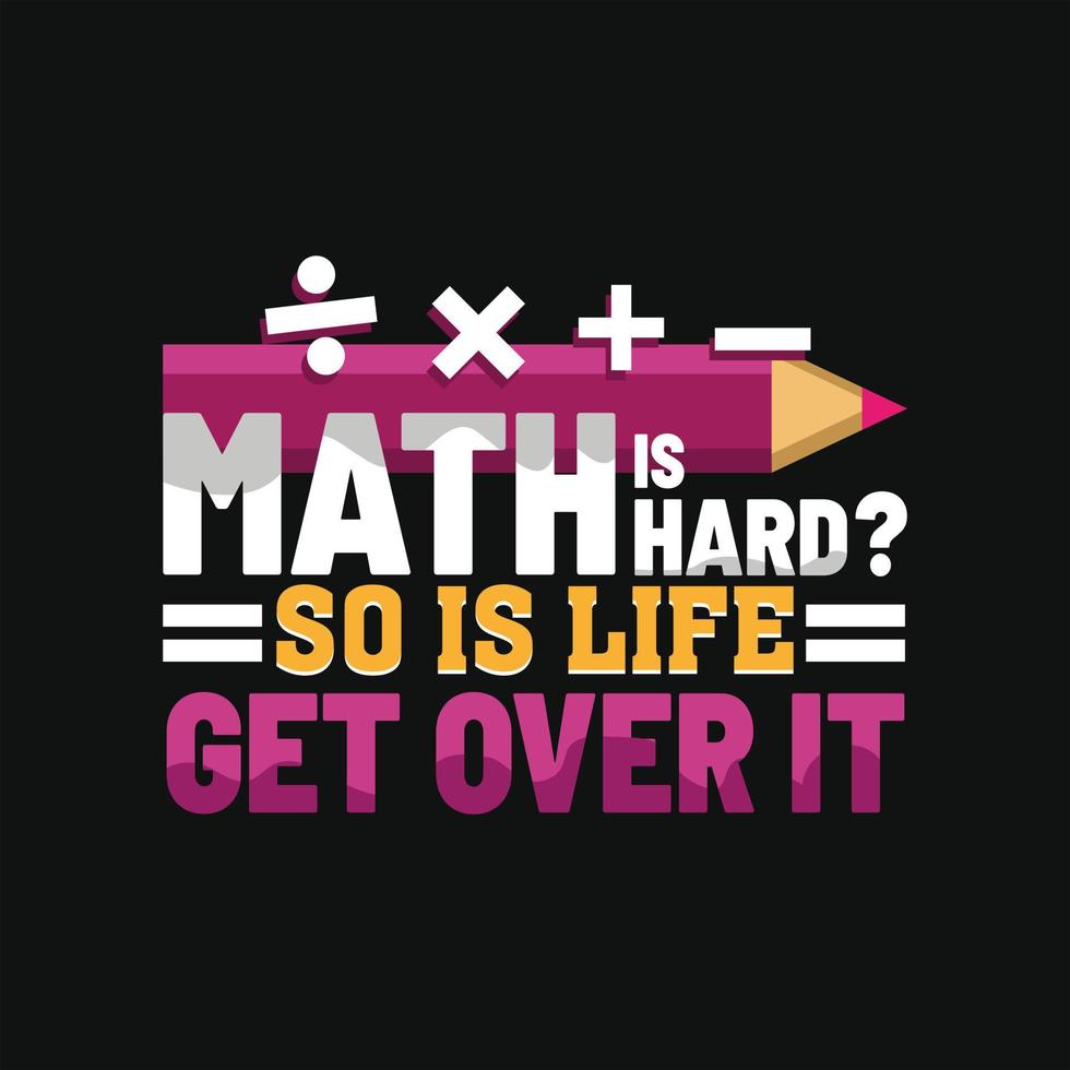 Math T-shirt Design vector