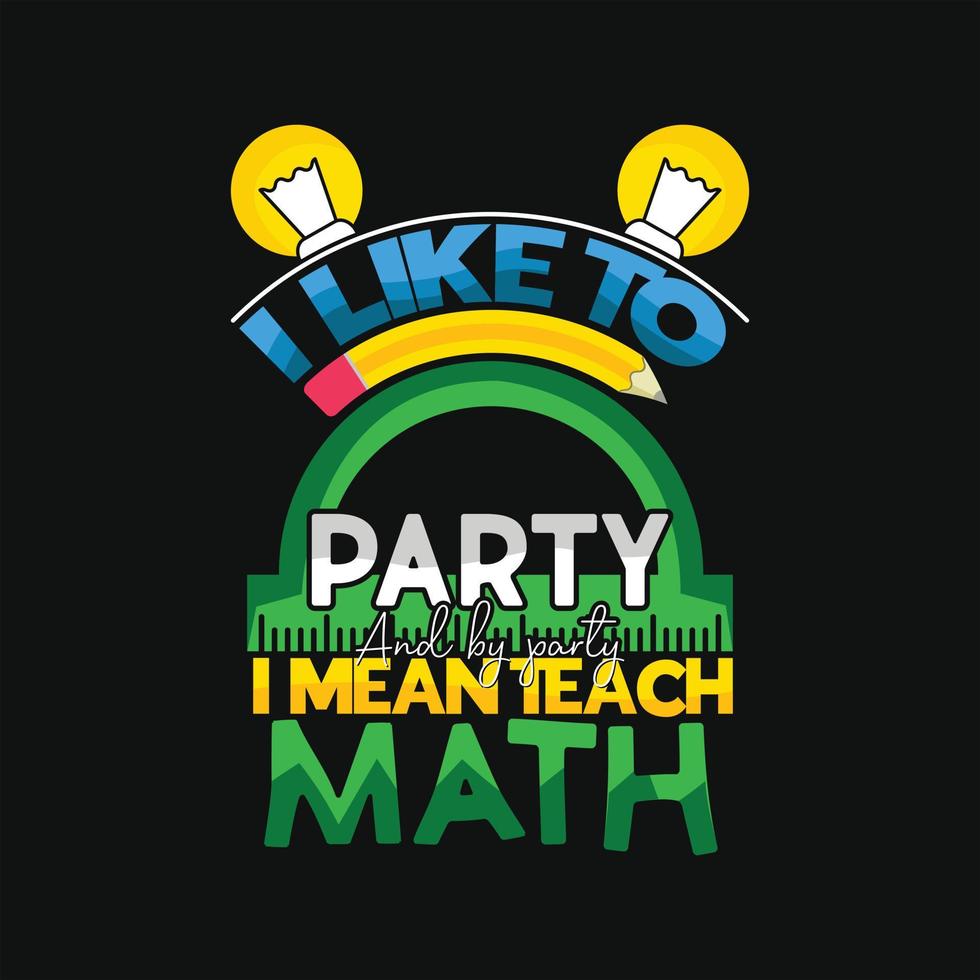 Math T-shirt Design vector