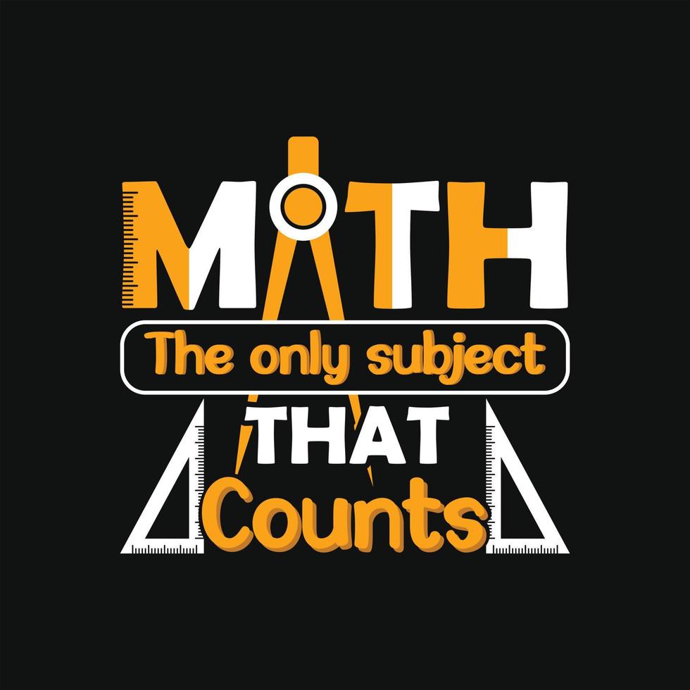 Math T-shirt Design vector