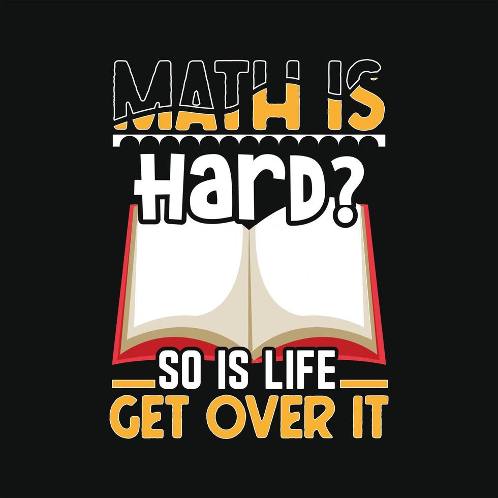 Math T-shirt Design vector