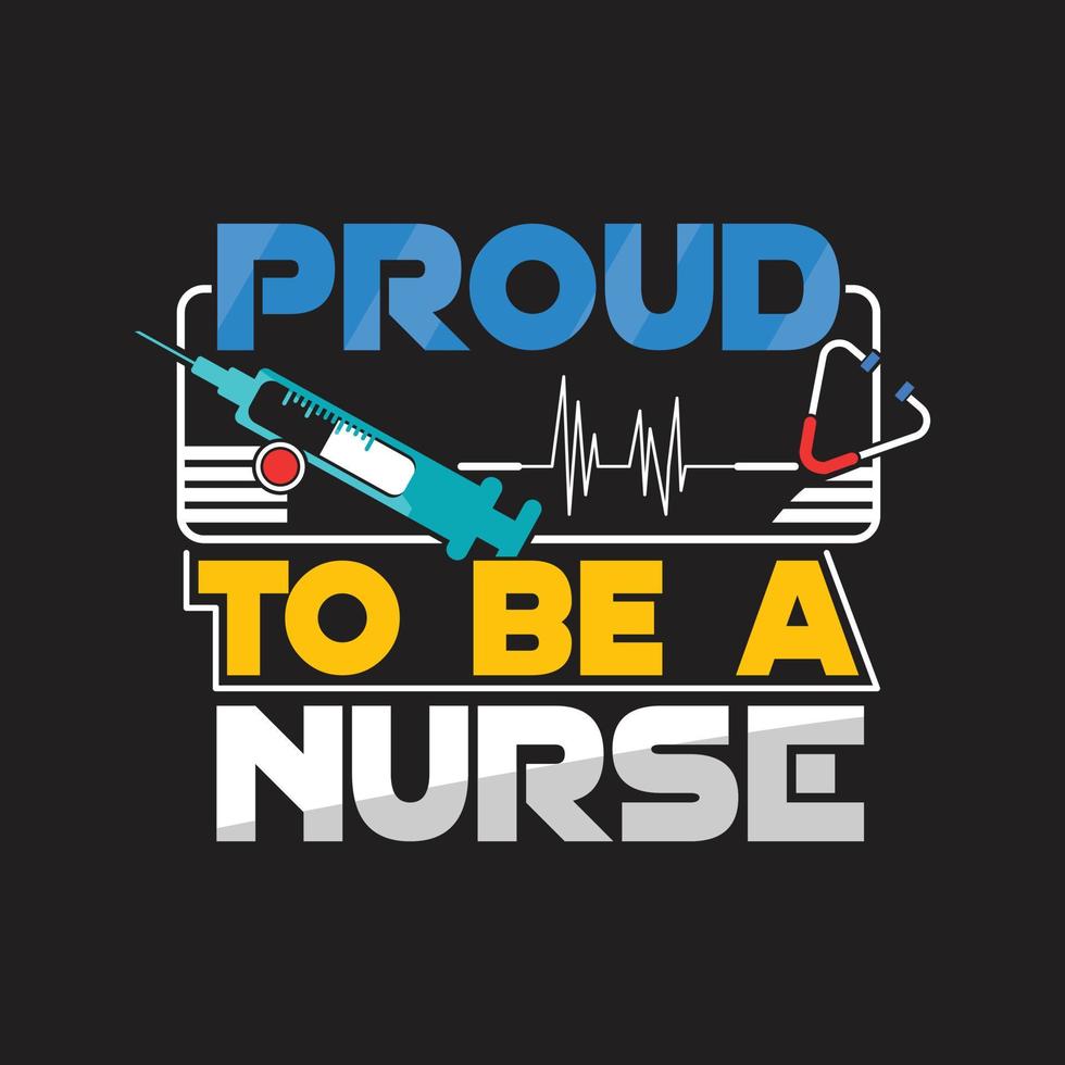 Nurse T-shirt Design vector