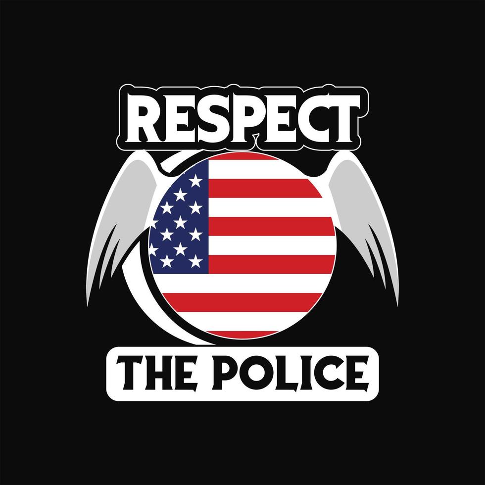 Police T-shirt Design vector