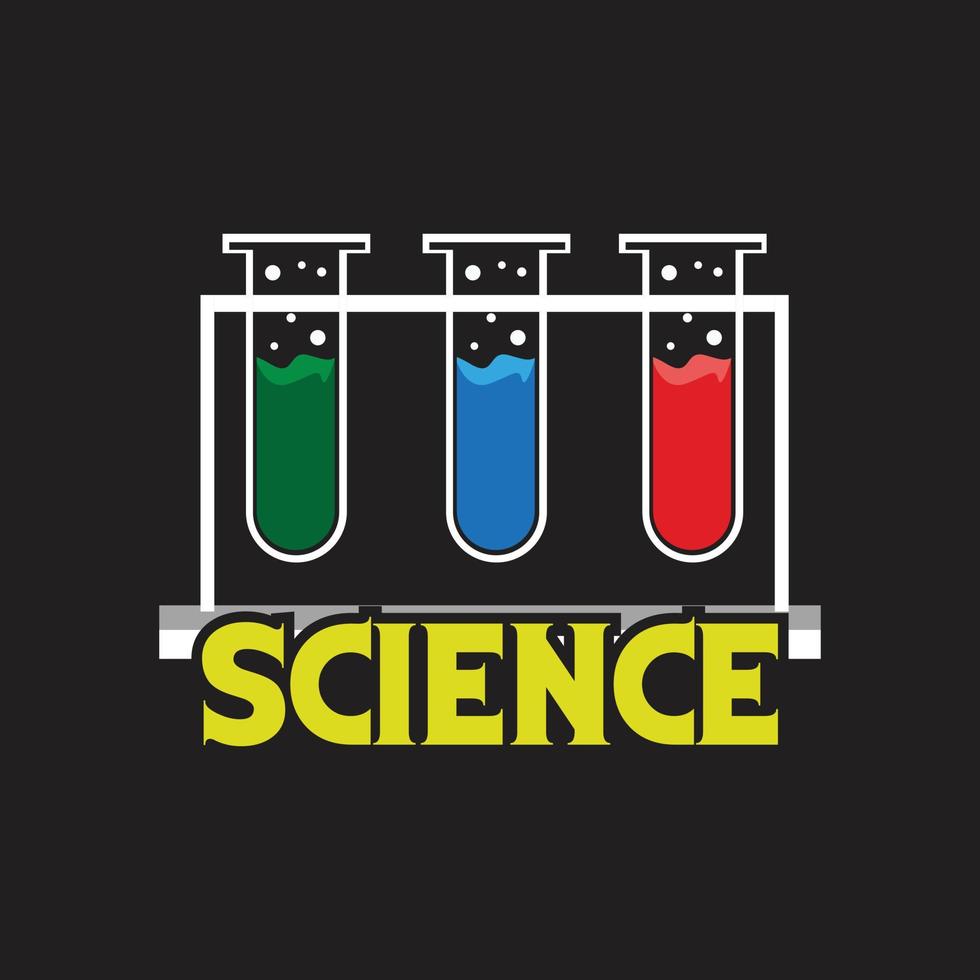 diseño de camiseta de ciencia vector