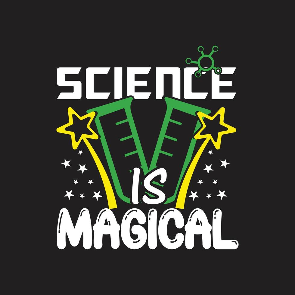Science T-shirt Design vector