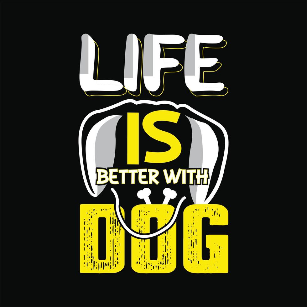 Dog T-shirt Design vector