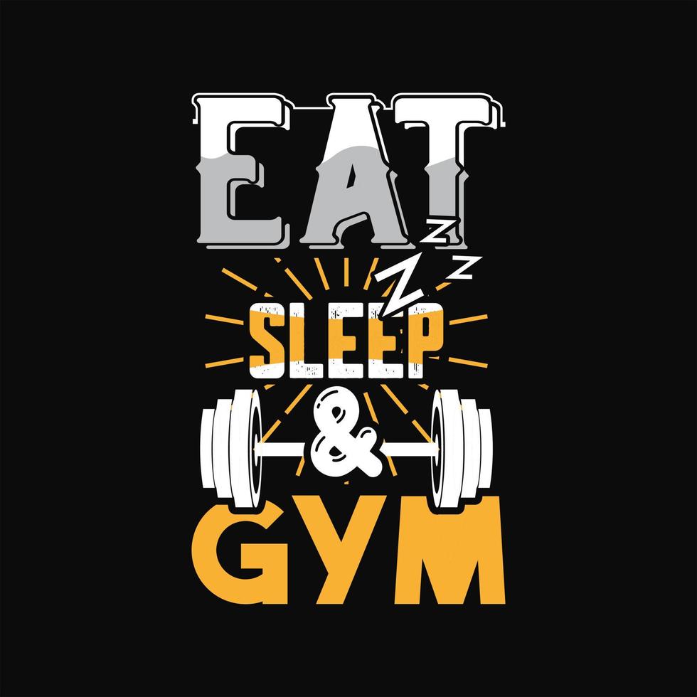 Gym T-shirt Design vector