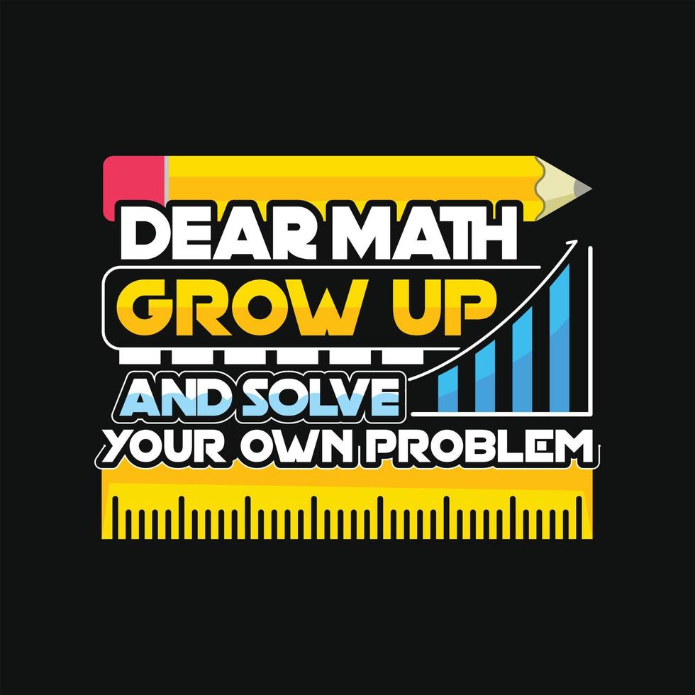 Math T-shirt Design vector