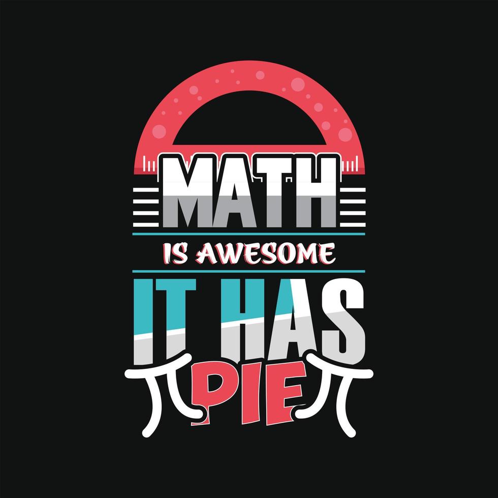 Math T-shirt Design vector