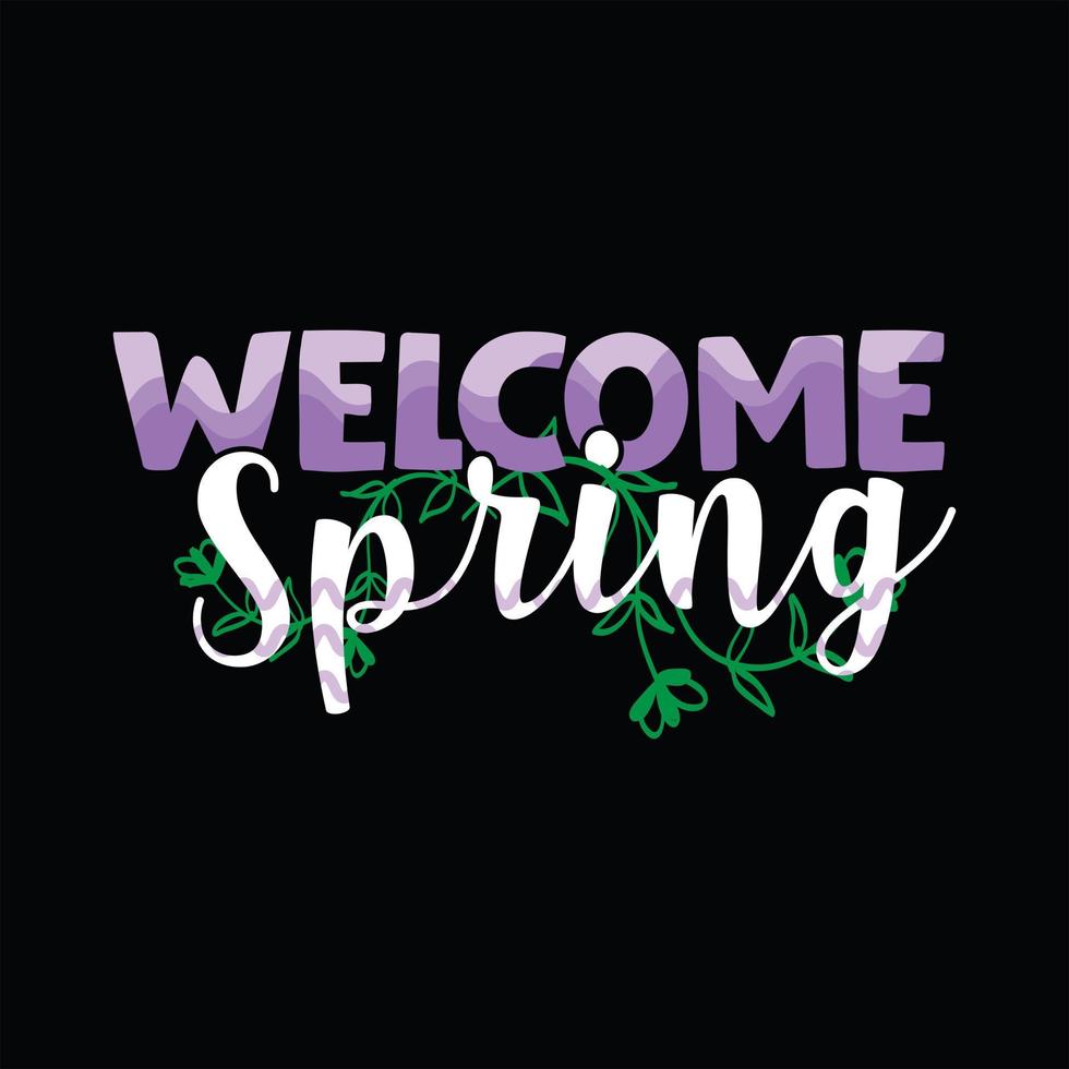 Spring T-shirt Design vector