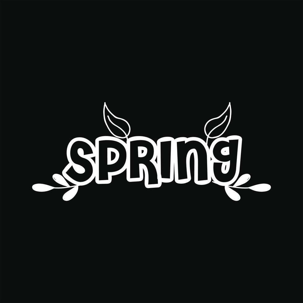 Spring T-shirt Design vector