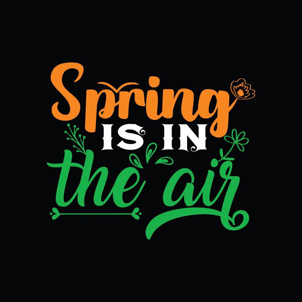 Spring T-shirt Design vector