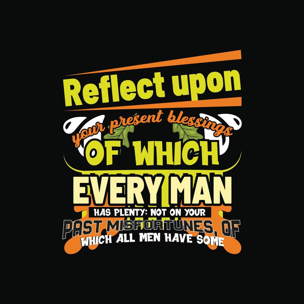 Thanks Giving Day T-shirt Design vector