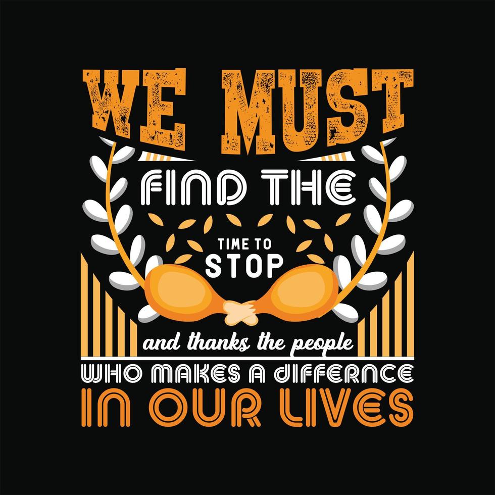 Thanks Giving Day T-shirt Design vector
