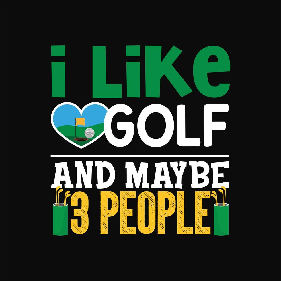 Golf T-shirt Design vector