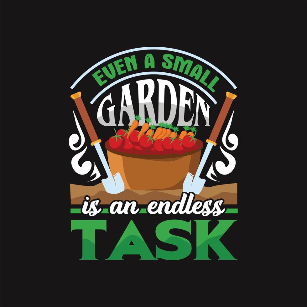 Gardening T-shirt Design vector