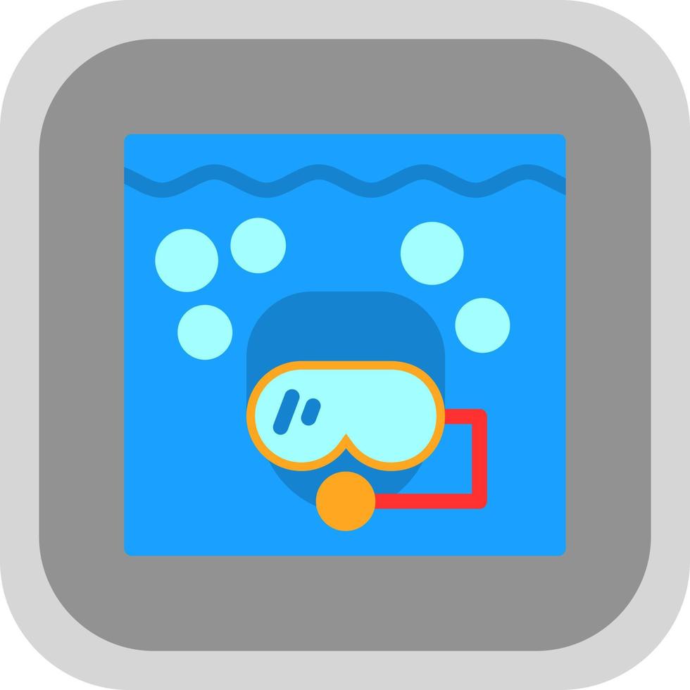 Snorkeling Vector Icon Design