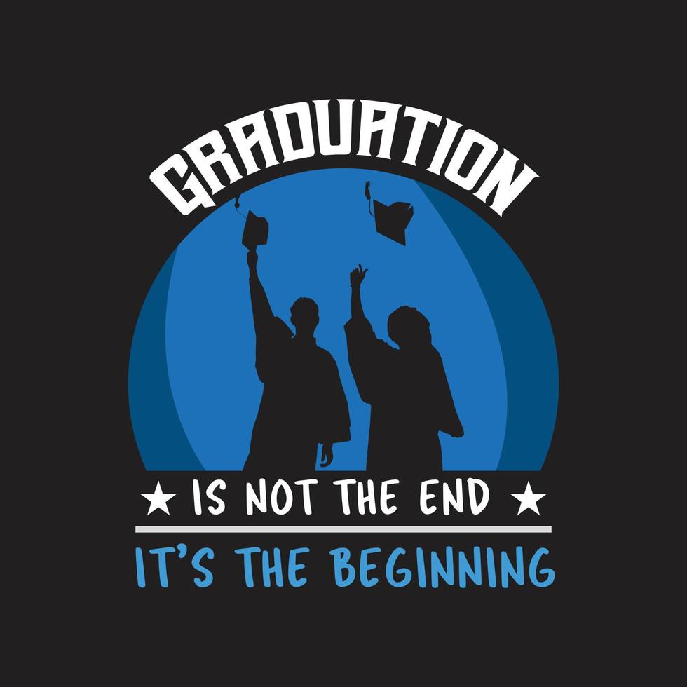 Graduation T-shirt Design vector