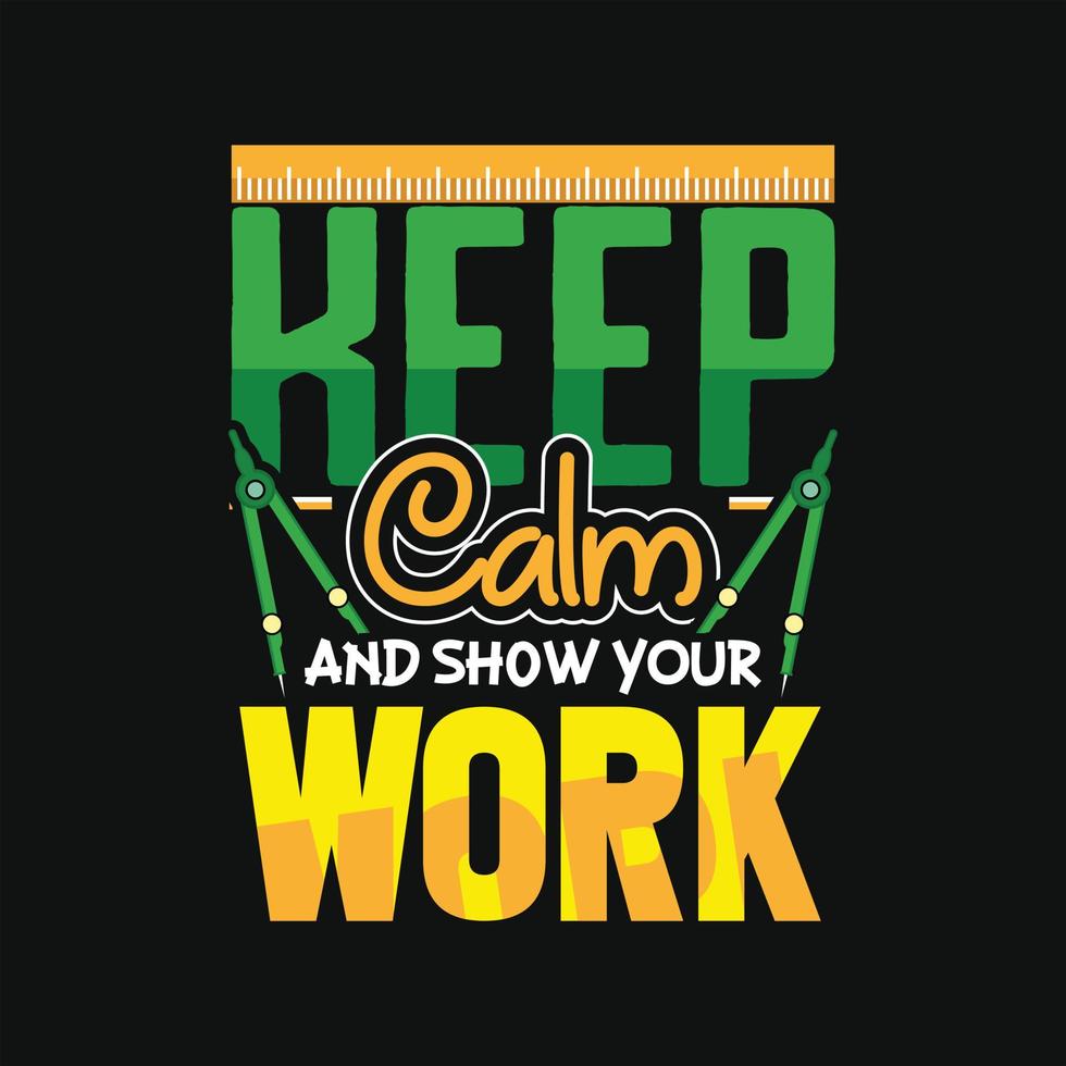 Math T-shirt Design vector
