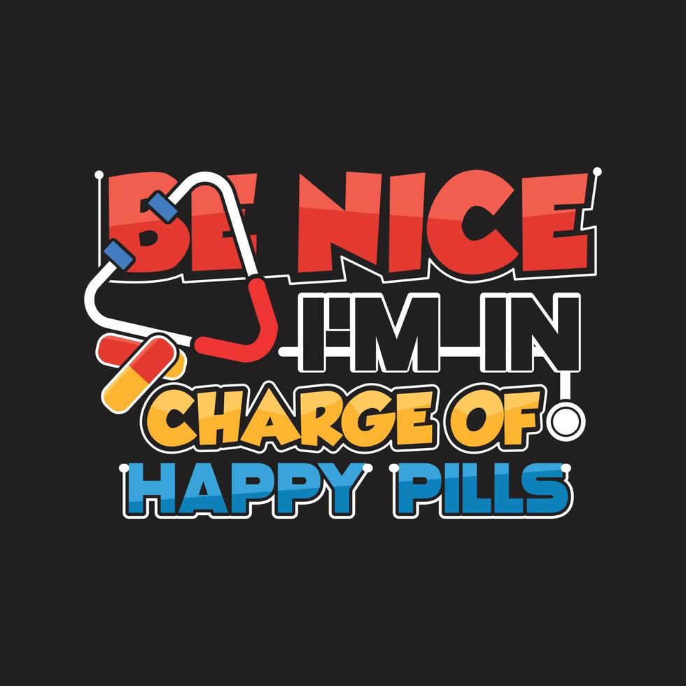 Nurse T-shirt Design vector