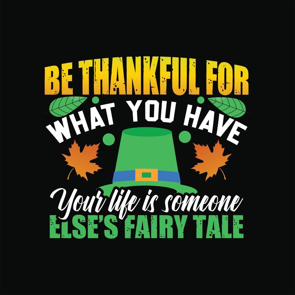 Thanks Giving Day T-shirt Design vector