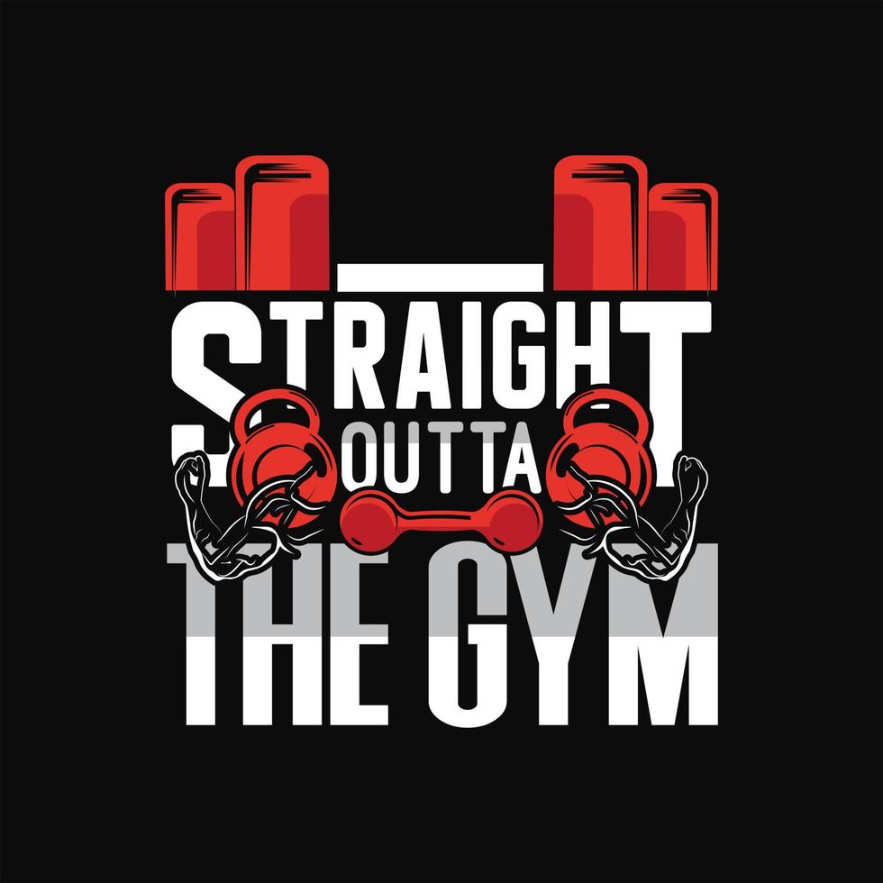 Gym T-shirt Design vector