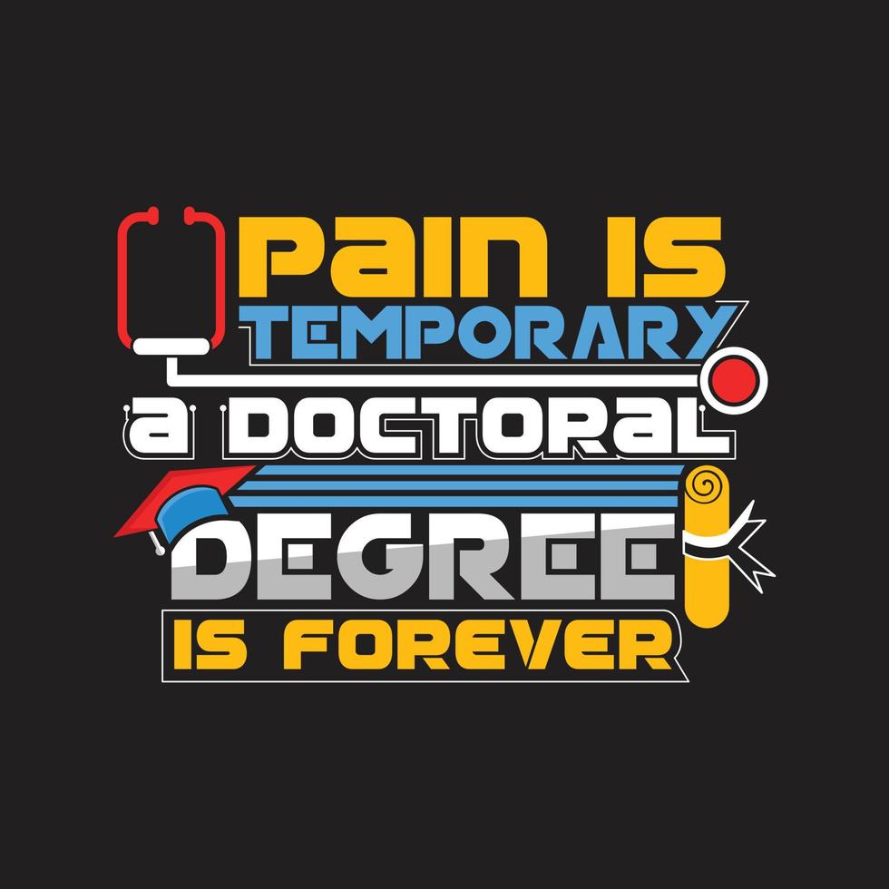 Graduation T-shirt Design vector