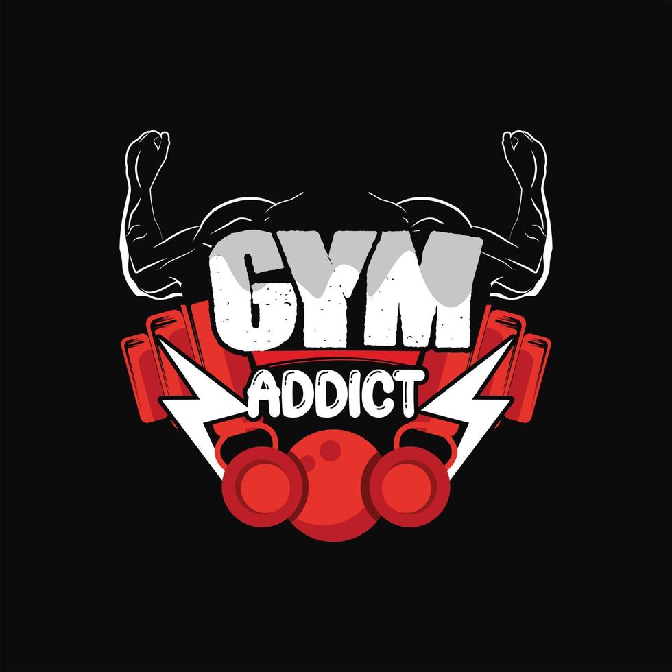 Gym T-shirt Design vector