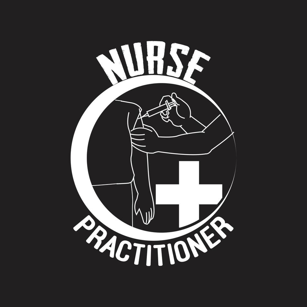 Nurse T-shirt Design vector