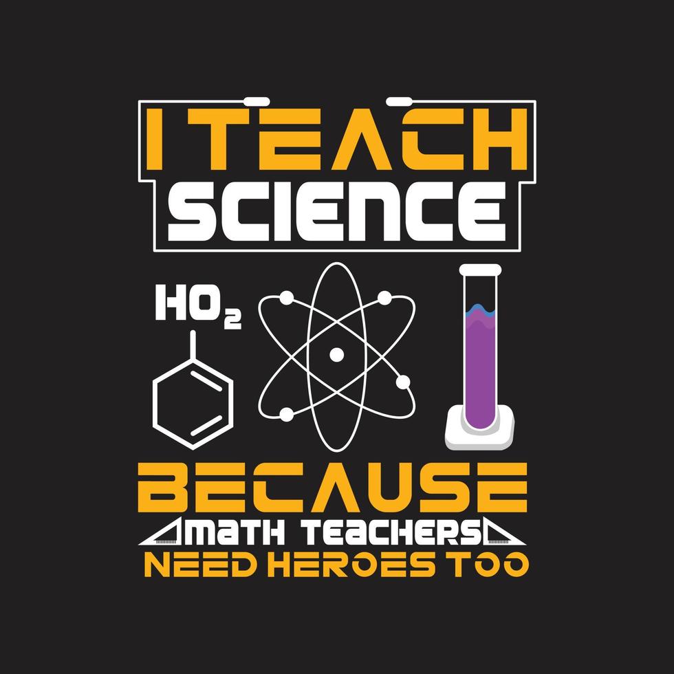 Science T-shirt Design vector